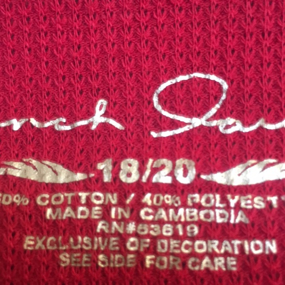 French Laundry Embellished V Neck Stretch Knit Top - Picture 10 of 10